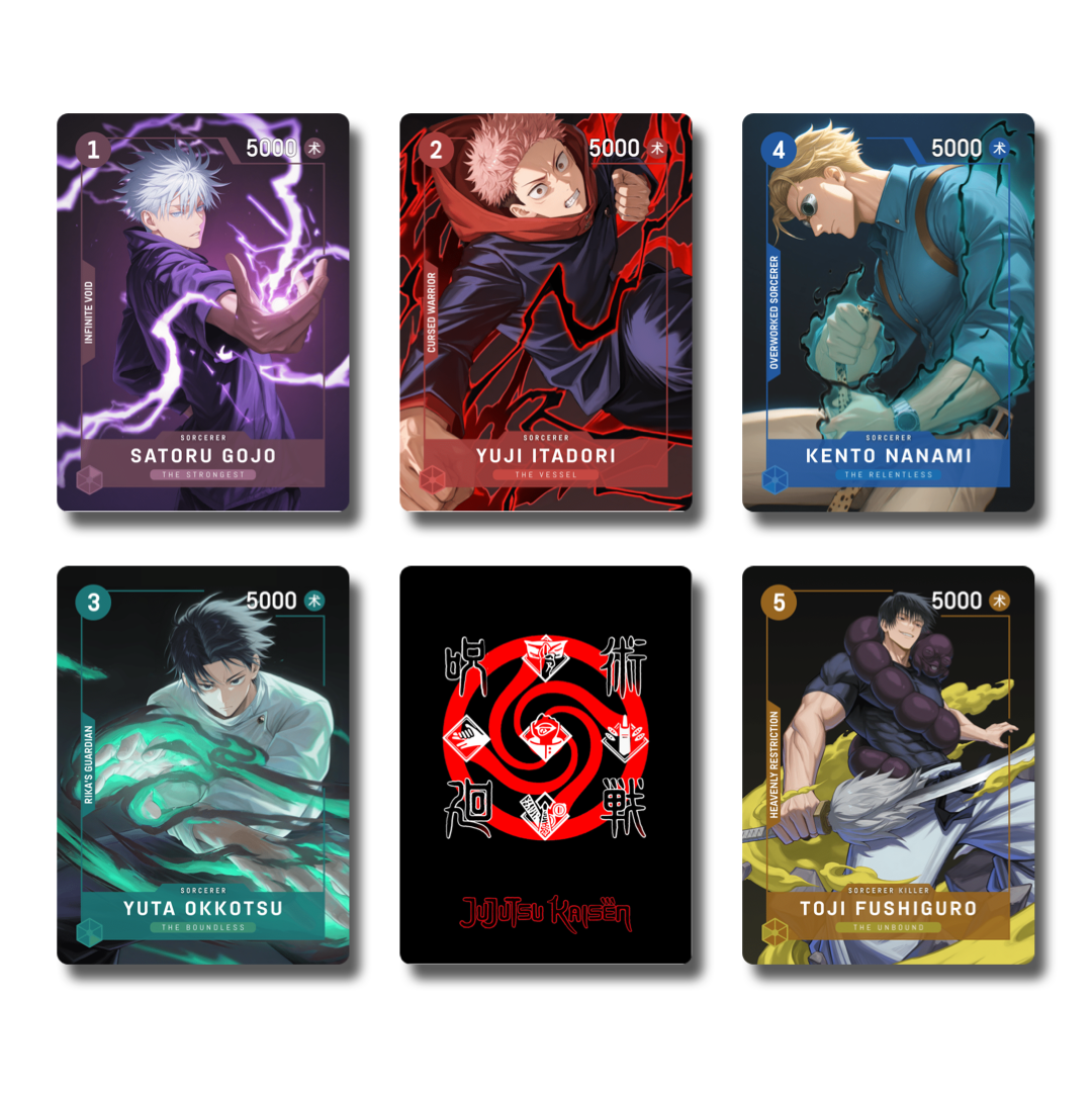 Jujustu Kaisen Promo Pack Premium Holofoil Cards (All Cards Ultra Rare Holographic)