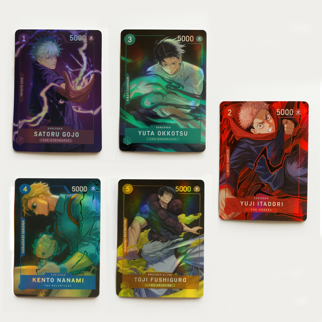 Jujustu Kaisen Promo Pack Premium Holofoil Cards (All Cards Ultra Rare Holographic)