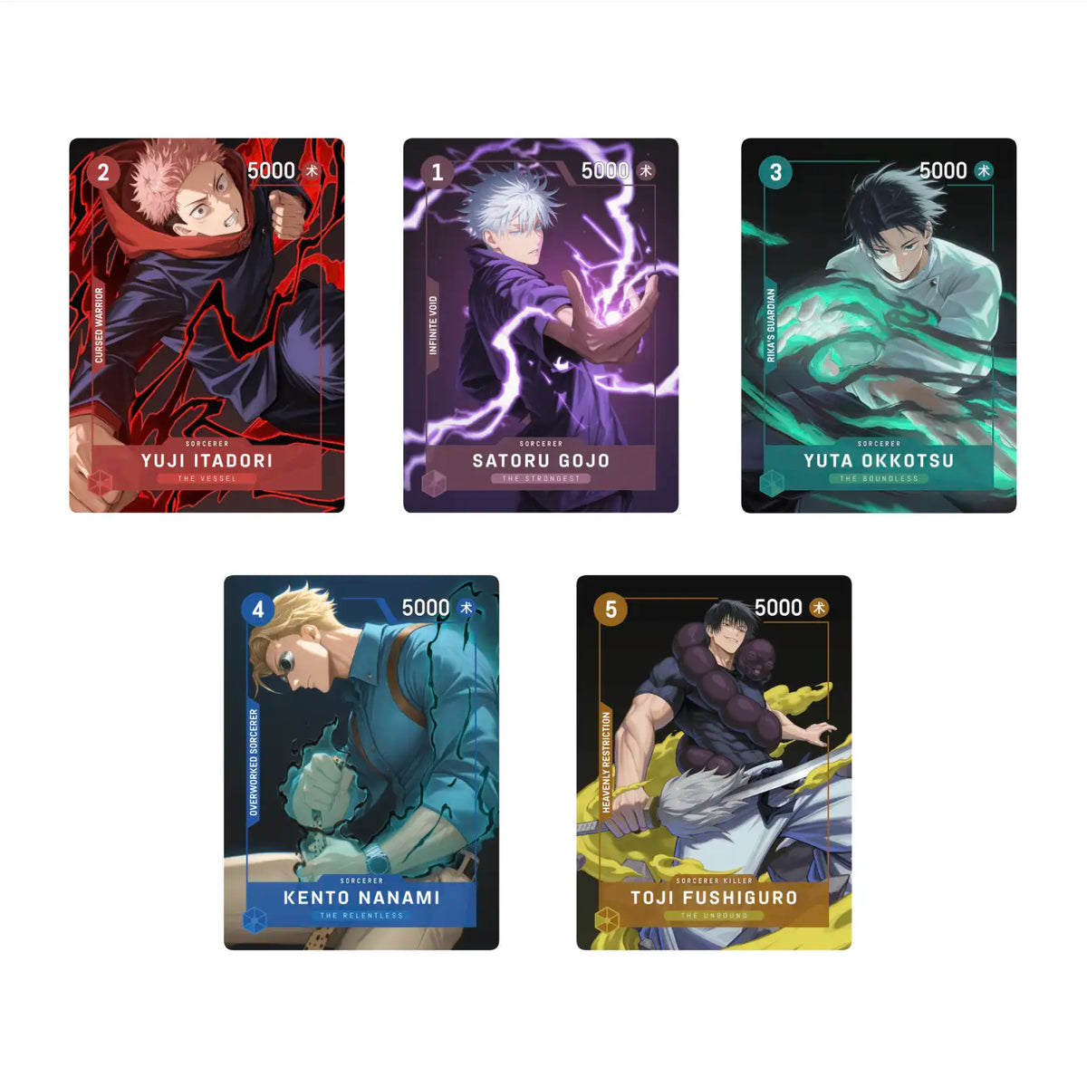 Jujustu Kaisen Promo Pack Premium Holofoil Cards (All Cards Ultra Rare Holographic)