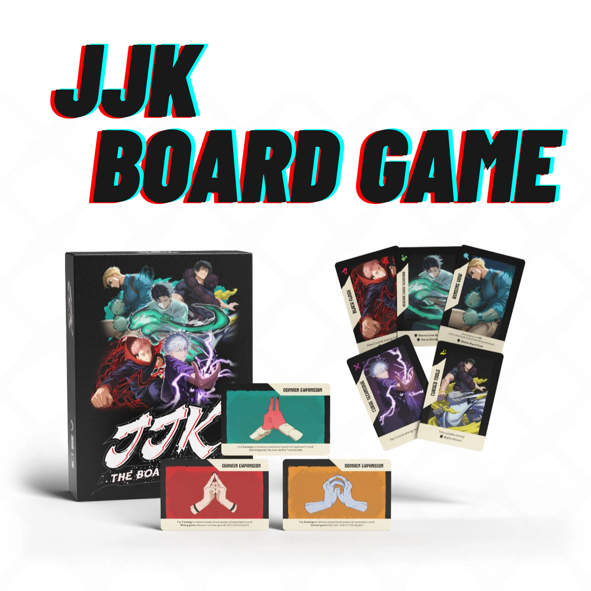 Jujutsu Kaisen Board Game JJK Party game for 2-6 Players (FREE TCG CARDS)